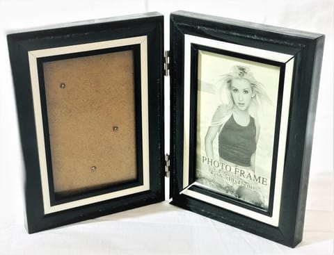 Double Picture Folding Photo Frame For Table, Home Decor Vertical ...