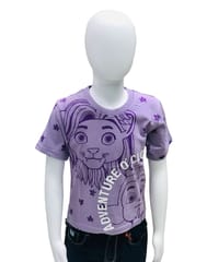 Yali Kids T-Shirt (Adventure O Clock) Purple