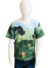 Yali Kids Jungle Theme T-Shirt (Full Print) Multi Color