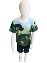 Yali Kids Jungle Theme T-Shirt (Full Print) Multi Color