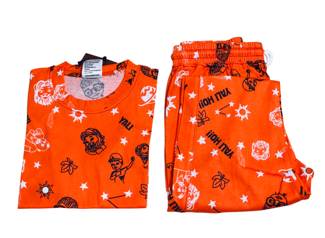 Yali Night Suit (Orange)